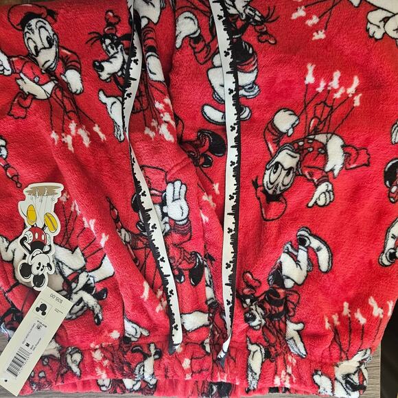 Disney Adult Unisex Minnie Mouse Plush Fleece Pants S NWT - Picture 1 of 3